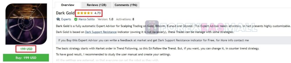 Dark Gold Mt4 Review